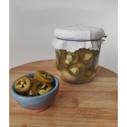 Sarımsaklı Jalapeno Turşusu