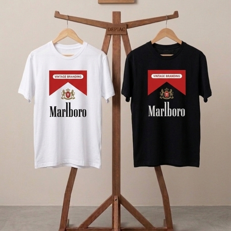 marlboro baskılı tişört 