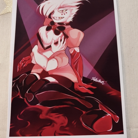 Hazbin Hotel Angel Dust Print A5
