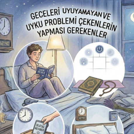 Ayetler ve Manevi Tavsiyelerle Uyku Rehberi (Dijital PDF - Hemen İndir)
