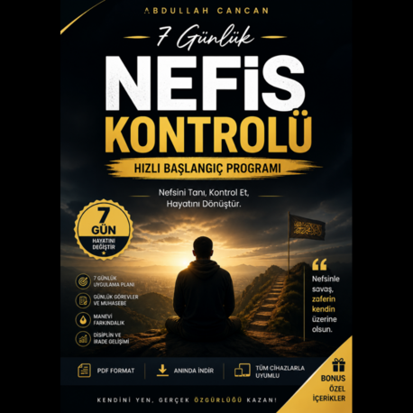 Nefis Terbiyesi 7 Günlük Dönüşüm Programı | Manevi Arınma ve İçsel Disiplin Rehberi (PDF)