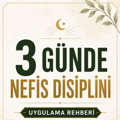 3 Günde Nefs Disiplini – Adım Adım Uygulamalı Manevi Gelişim Rehberi (PDF)