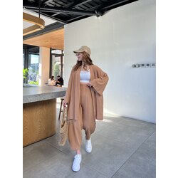 Vizon Gofre Kimono Takım