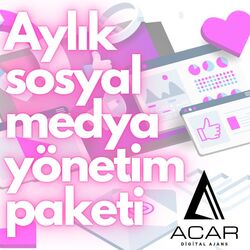Aylık Sosyal Medya Yönetimi (paket)
