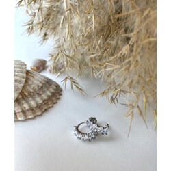 Zirkon earcuff küpe 
