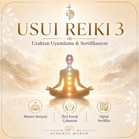 Usui Reiki 3 – Master Seviyesi Uzaktan Uyumlama & Sertifikasyon