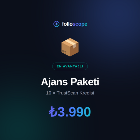 Ajans Paketi — 10 × TrustScan Denetim Kredisi