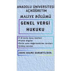 GENEL VERGİ HUKUKU
