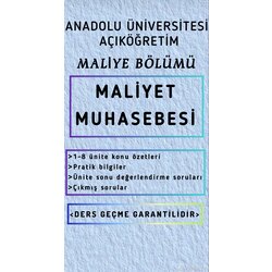 MALİYET MUHASEBESİ