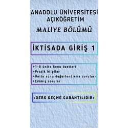 İKTİSADA GİRİŞ 1