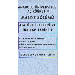 ATATÜRK İLKELERİ VE İNKILAP TARİHİ 1 