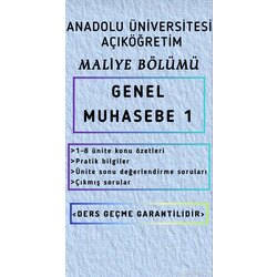 GENEL MUHASEBE 1 
