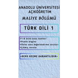 TÜRK DİLİ 1