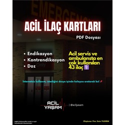 Acil İlaç Kartları PDF Dosyası