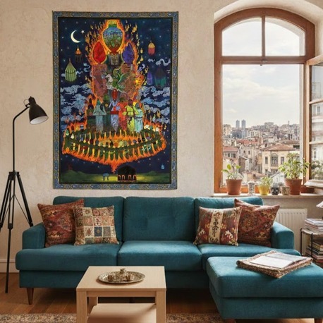 Rical'ül Gayb 120x166 cm Özel Tasarım Halı