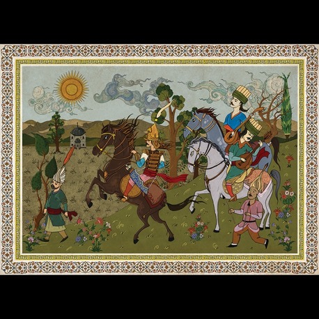 Av Sahnesi 120x180 Özel Tasarım Halı
