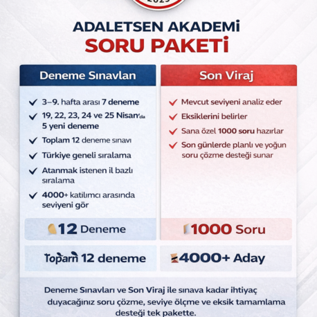 Adaletsen Akademi Soru Paketi
