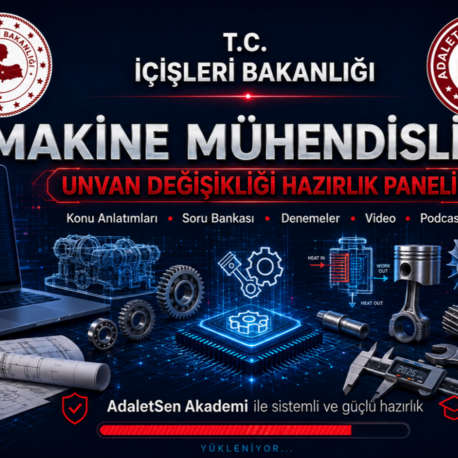 İÇİŞLERİ MAKİNE MÜHENDİSLİĞİ ÜNVAN DEĞİŞİKLİĞİ PAKETİ