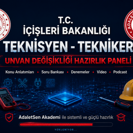 İÇİŞLERİ BAKANLIĞI TEKNİKER VE TEKNİSYEN HAZIRLIK PAKETİ