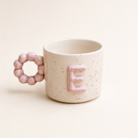 Boncuk Kulplu Harf Mug