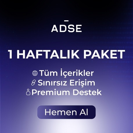 ADSE - 1 HAFTALIK PAKET