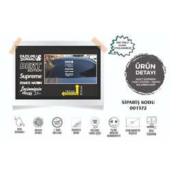 Özel Kesim Sticker Araç Yazısı (001572 - Sipariş No)