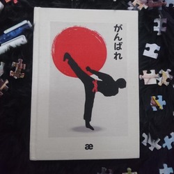 Tasarım Japonca Baskılı Kanvas Defter