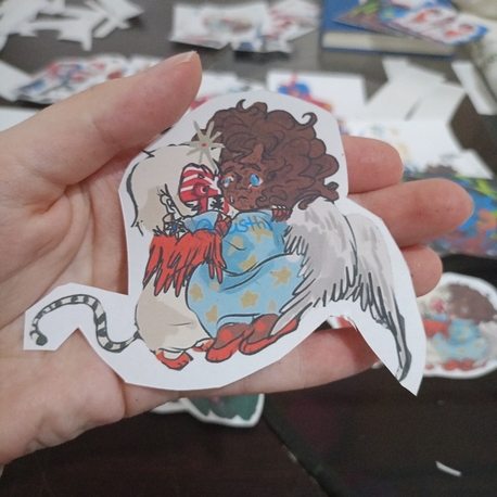 Ether and Judas' childhood sticker from Ёn†Ṝø:INTO THE ETHER