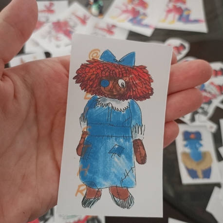 Ragatha sticker (The Amazing Digital Circus) @aeisthr's redesign