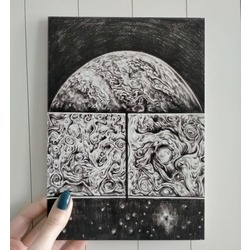jüpiter'in yüzeyi A5 print