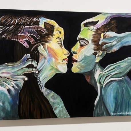 Romeo&Juliet / Original Hand-Painted Canvas Artwork