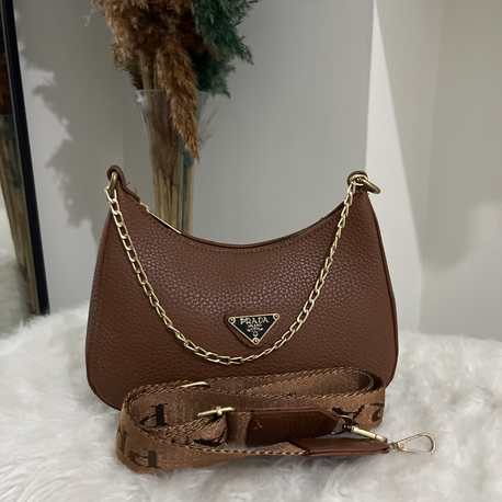 Prada kahverengi baget 3483/3