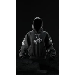 VI Tattoo Arcane Oversize Unisex Hoodie Kapüşonlu Sweatshirt