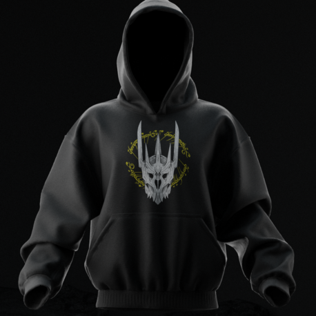 Lord of The Rings Sauron Rule them all Oversize Unisex Hoodie Kapüşonlu Sweatshirt