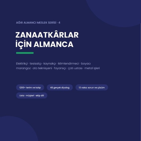 Zanaatkarlar Icin Almanca - E-Kitap (100 Sayfa PDF)