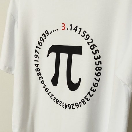  Pi sayısı  baskılı Tişört