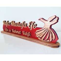 Ahşap masaüstü İsimlik 