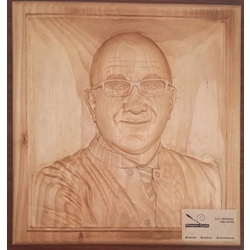 Ahşap oyma Portre 