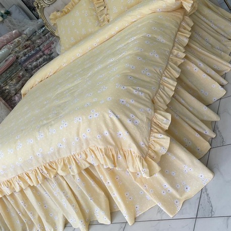 çift kişilik 160x200 cm yatak için fırfırlı etekli lastikli çarşaf, nevresim takımı