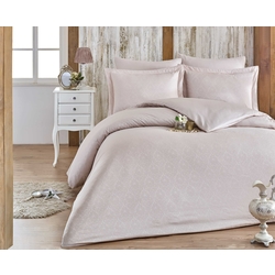 Damask - Saten Jakarlı Çift kişilik Nevresim Takımı (70*70 Yastık Kılıflı)
