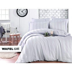 Hobby Wafel Çift Kişilik Kişilik Saten Nevresim Takımı 