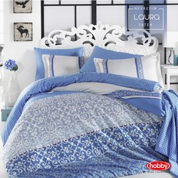 Hobby Laura Çift Kişilik Saten Nevresim Takımı