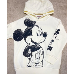Mickey Mouse krem kapşonlu Sweat 