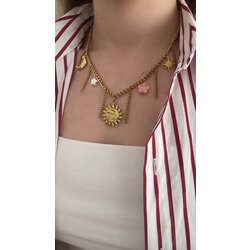Sun charm kolye