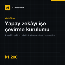 Yapay Zekâ Çalışma Seti — Kendi Kategorin İçin