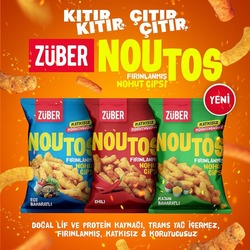 Züber Noutos Fırınlanmış Nohut Cipsi Deneme Paketi 3lü Set - Glutensiz