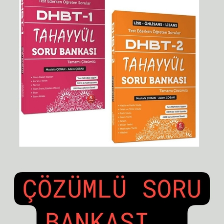 TAHAYYÜL ÇÖZÜMLÜ SORU BANKASI SETİ ( ücretsiz kargo) 