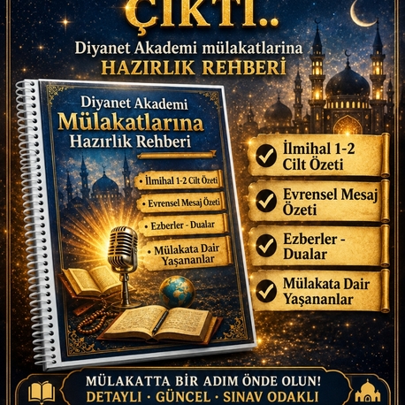 DİYANET AKADEMİ MÜLAKATLARINA HAZIRLIK REHBERİ 