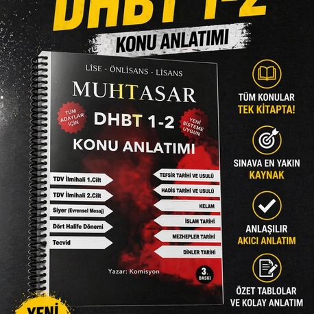 DHBT 1-2 ÖZET KİTABI 