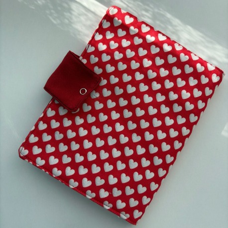 Kalp Kitap Kılıfı Çantası Organizer Düzenleyici